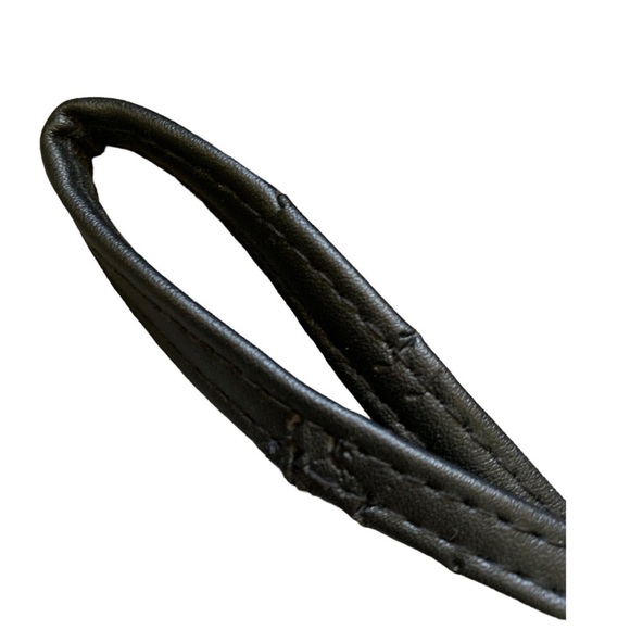 Joy Mangano Wristlet Clutch Black Pebbled Leather - Picture 3 of 6